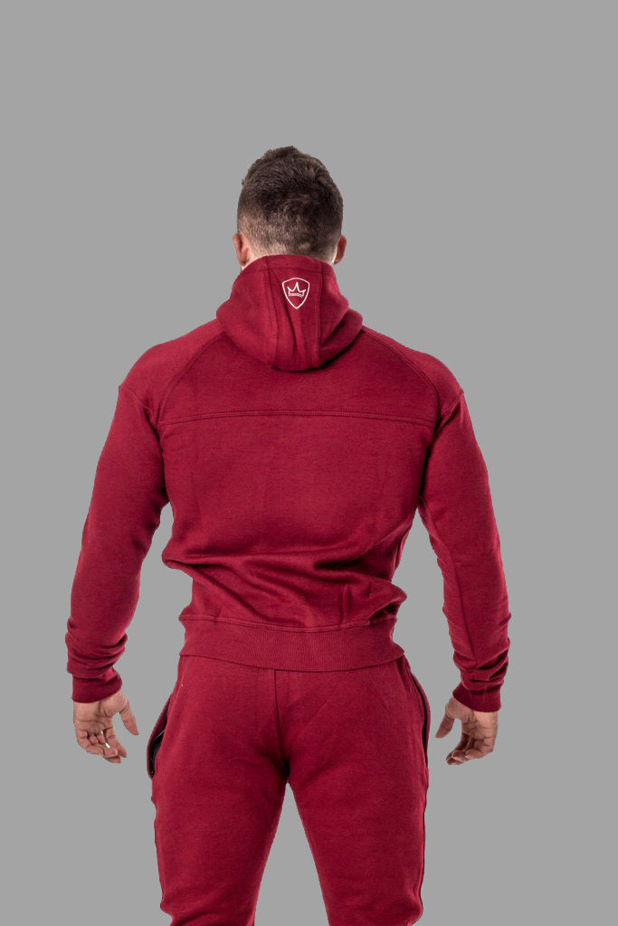tuta con zip e cappuccio