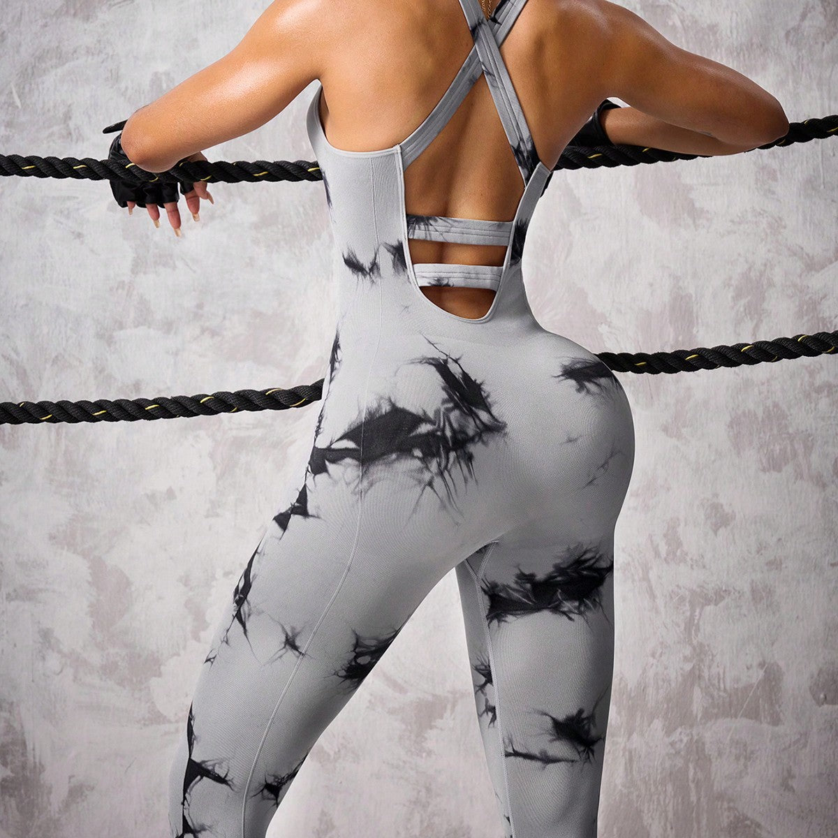 Tuta Sportiva Tie-Dye Senza Cuciture