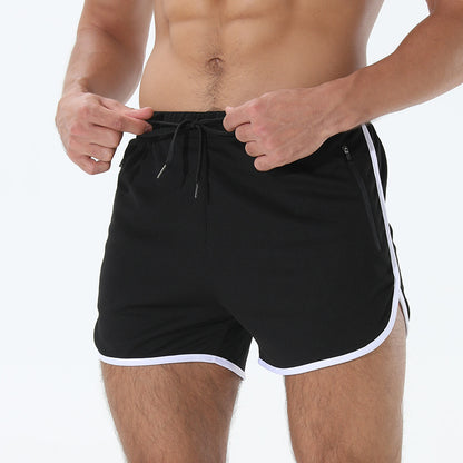 Pantaloncini Sportivi Con Tasca Zip