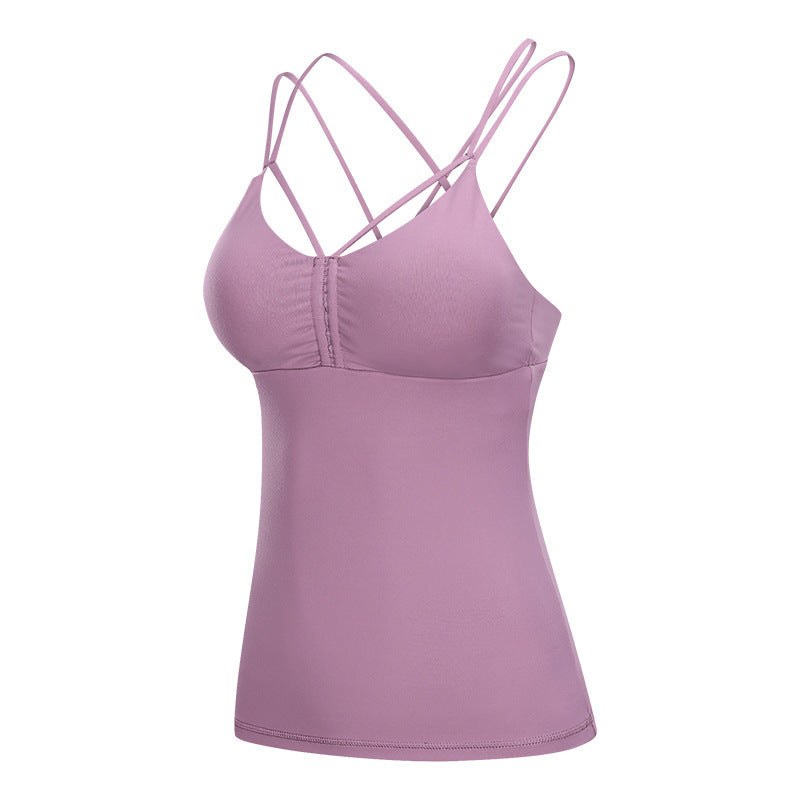 Pleated sport ladies vest