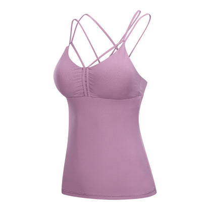 Pleated sport ladies vest