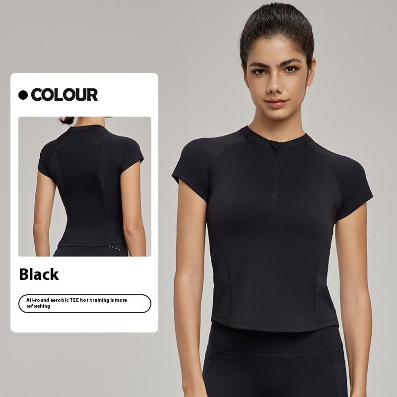 Top Sportivo Crop Con Zip