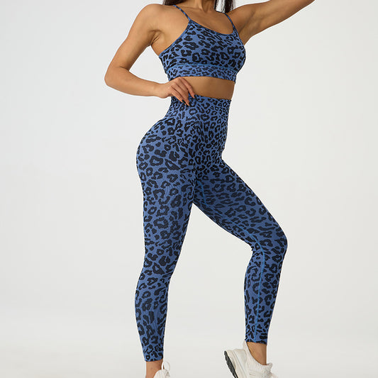 Completo Sportivo Leopardato  - Leggings e Top
