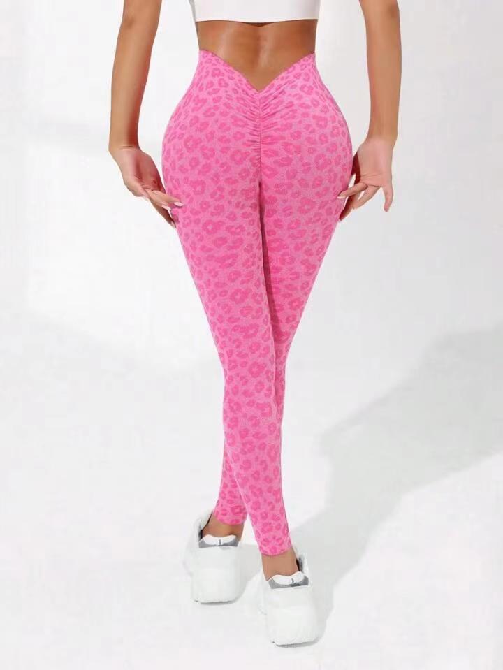 Leggings Sportivi Leopardati