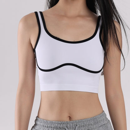 Top Sportivo con Dettagli A Contrasto