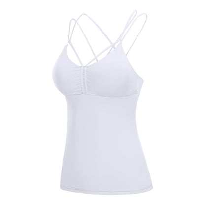 Pleated sport ladies vest