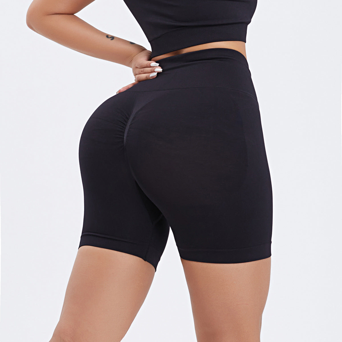 Completo Sportivo Tie-Dye Monospalla Leggings e Pantaloncini