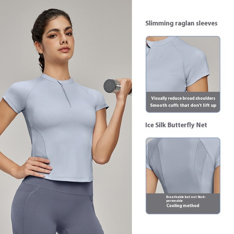 Top Sportivo Crop Con Zip