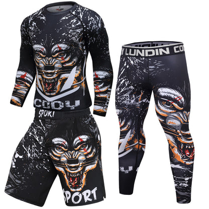 uomo - completo termico x sport combattimento