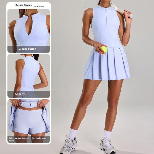 Anti-exposure Tennis Suit Outdoor Running Fitness Tennis Skirt