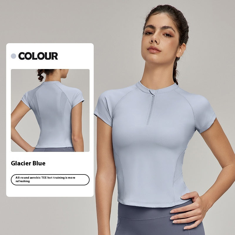 Top Sportivo Crop Con Zip