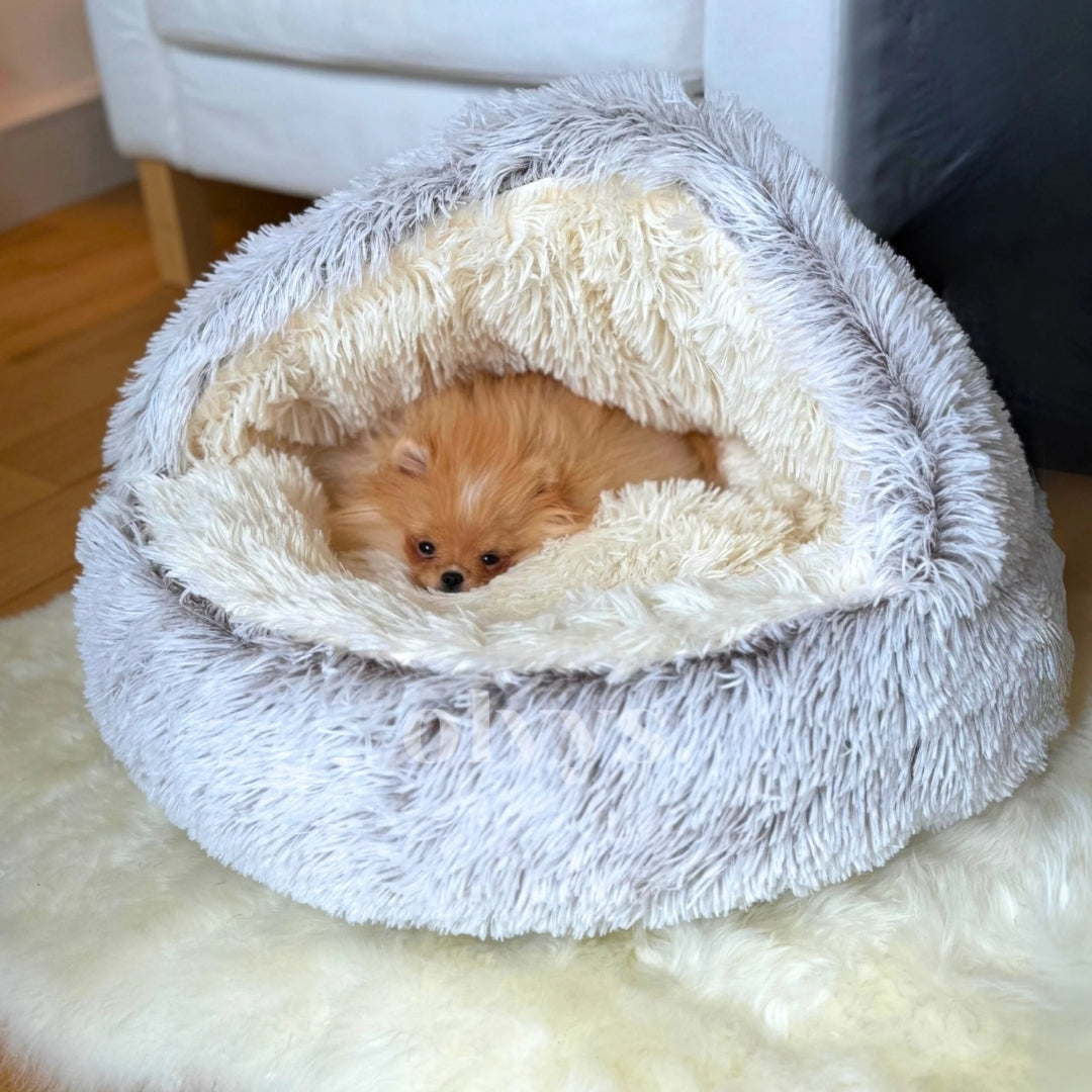 Coffy™ - Cuccia Imbottita per Cani con Cappuccio