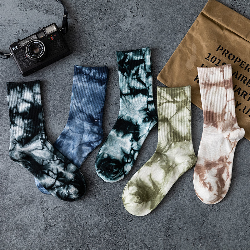 Calzini Tie-Dye Unisex - Set 5 Paia Colori Assortiti