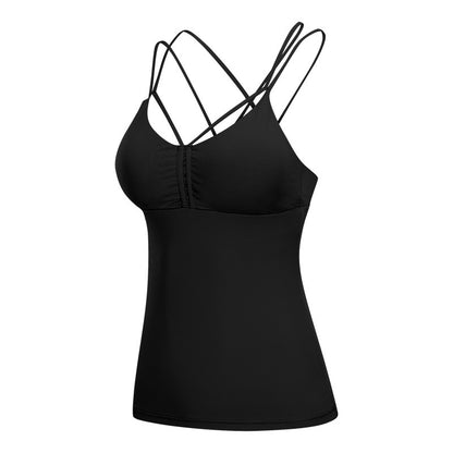 Pleated sport ladies vest