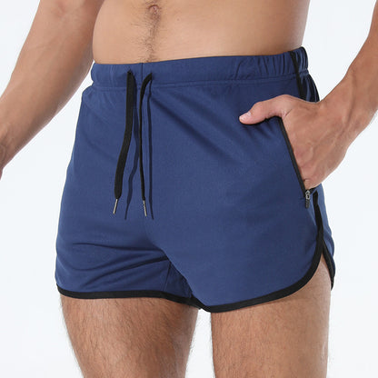 Pantaloncini Sportivi Con Tasca Zip