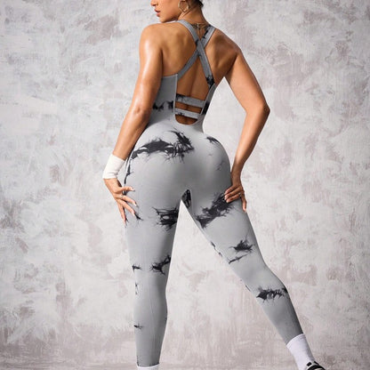 Tuta Sportiva Tie-Dye Senza Cuciture