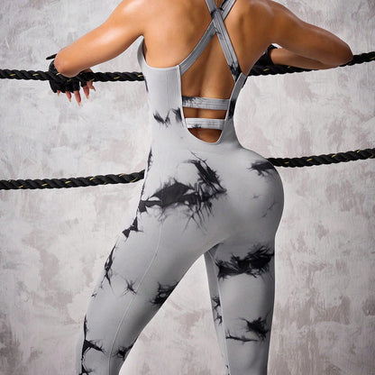 Tuta Sportiva Tie-Dye Senza Cuciture