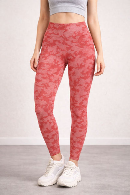 Leggins Per La Circolazione Mimetico a Vita Alta