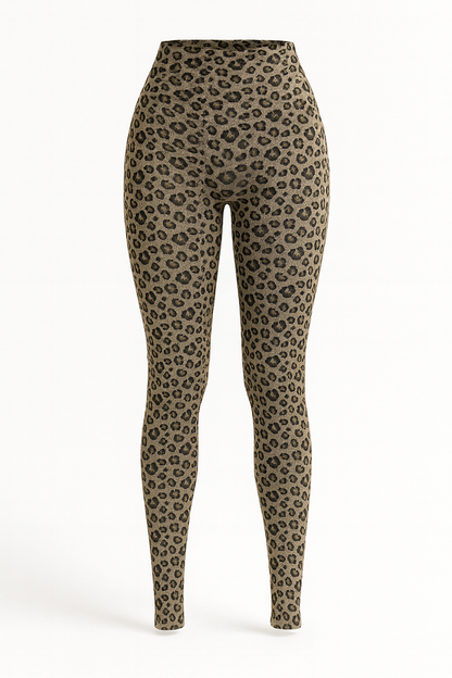 Leggings Sportivi Leopardati