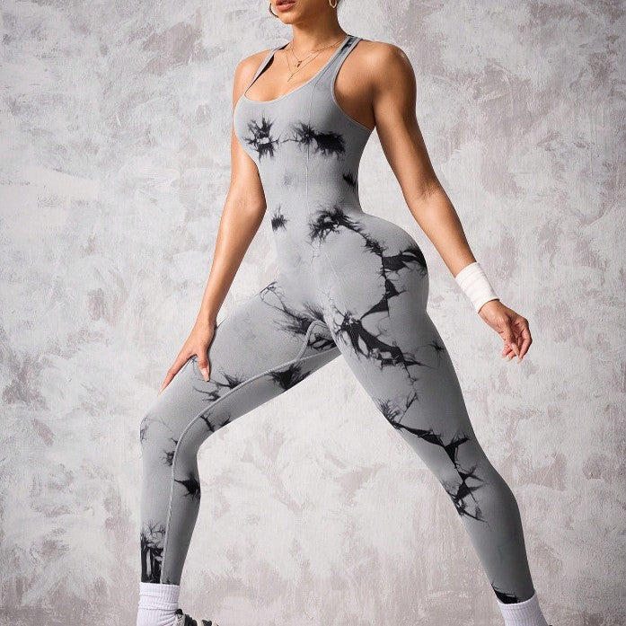 Tuta Sportiva Tie-Dye Senza Cuciture