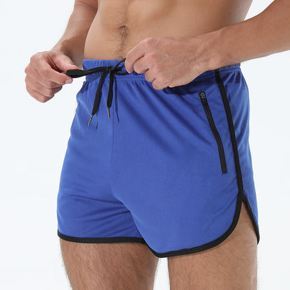 Pantaloncini Sportivi Con Tasca Zip
