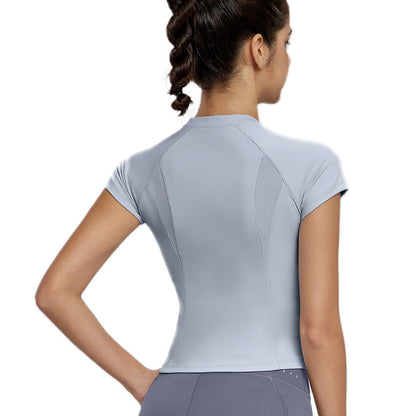 Top Sportivo Crop Con Zip